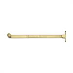 6" Polished Brass Roller Arm Stay